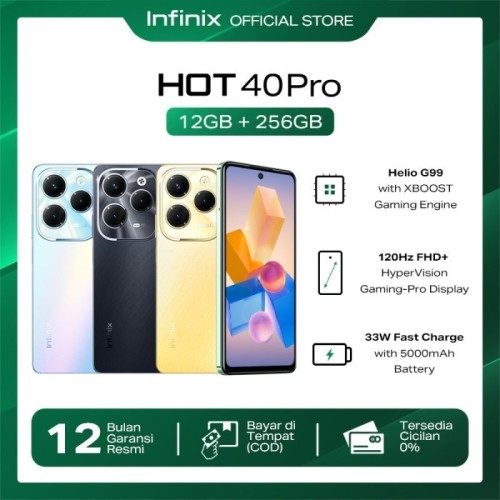 Infinix Hot 40 Pro 12GB/256GB - 6.78” FHD - 5000 mAh