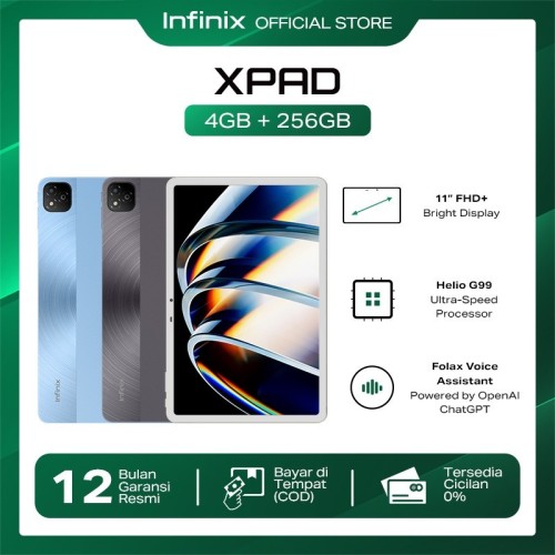 Infinix XPad 4GB/256GB - 11" FHD - 7000 mAh - Wifi Only