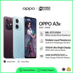 OPPO A3x 4GB(+4GB)/128GB (Garansi Resmi)